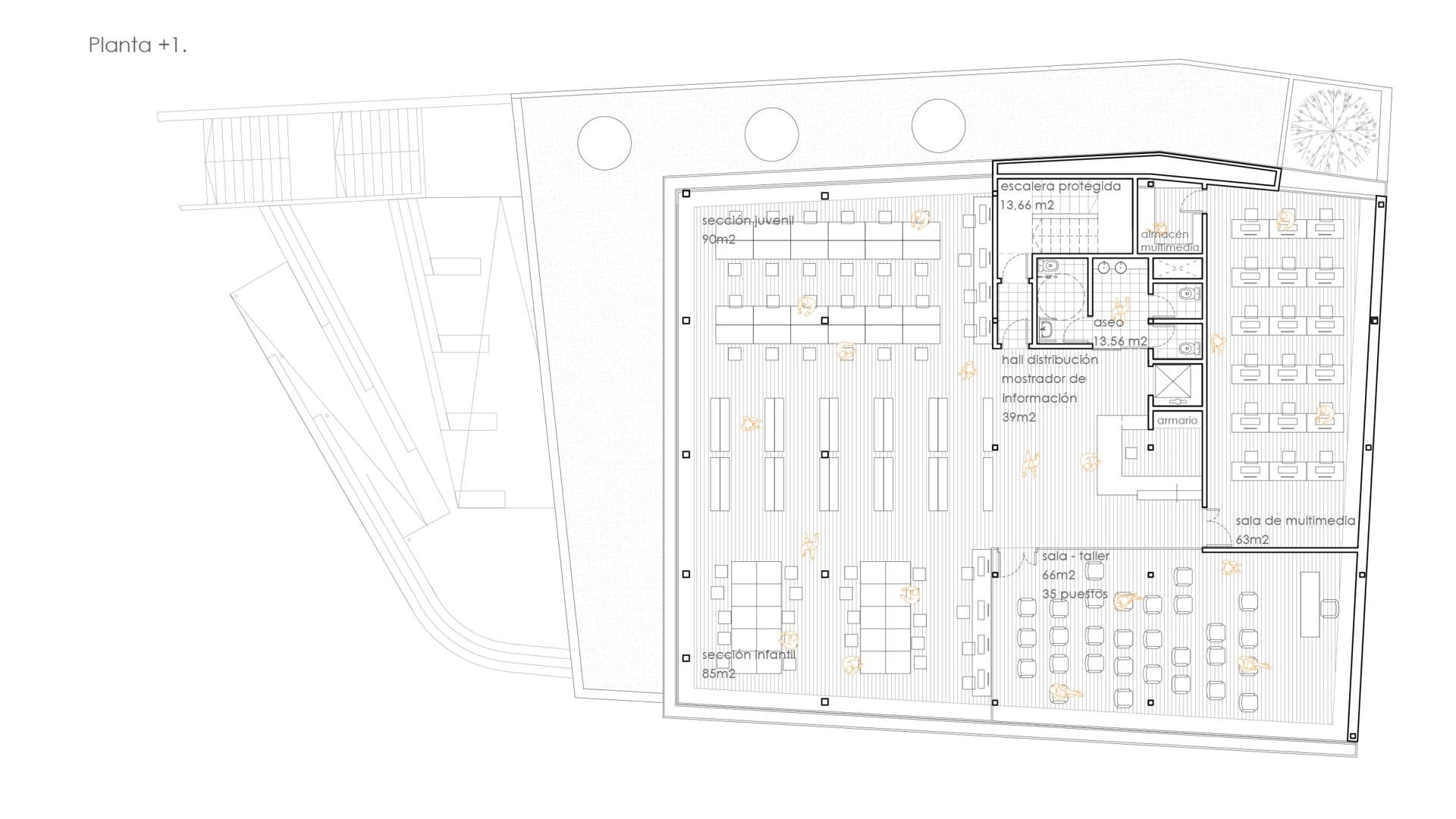 BIBLIOTECA MUNICIPAL BOADILLA — Croquis i plànols 5