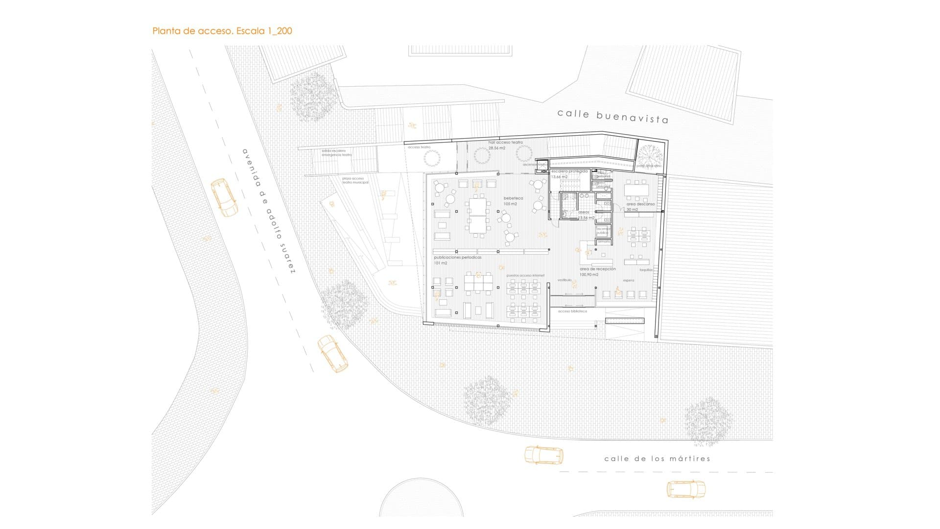 BIBLIOTECA MUNICIPAL BOADILLA — Croquis i plànols 4